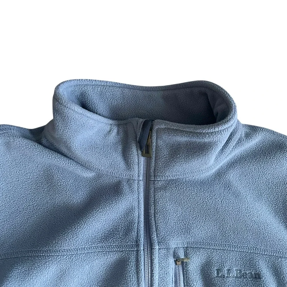 L.L. Bean Polartec Fleece Jacket‎ Mens Large Blue Full-Zip Outdoor Pockets